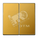 Клавиши для сдвоенных выключателей золото