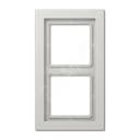 Рамка 2-я для горизонтальной/вертикальной установки Серия- LS-Design Материал- дуропласт Цвет- светло-серый JUNG