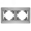 Рамка Ugra 2-местная, серебро