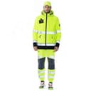 Куртка-софтшелл сигнальная Энцелад, цвет флуоресцентно-оранжевый с черной отделкой, р. 96-100/170-176