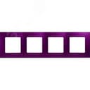 ETIKA Рамка 4 поста сливовая