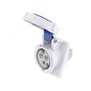 Розетка панельная с наклоном IP67 32А 2P+E 230В