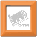 Рамка 1-я для горизонтальной/вертикальной установки Серия- AS550 Материал- термопласт Цвет- оранжевый