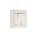 Lillium Выключатель трехклавишный белый