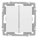 Выключатель 2-кл. СП Accent 6-104-01М 10А IP20 250В AL/CU бел. матов. Intro Б0063456