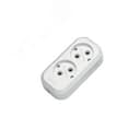 Колодка удлинителя 2 гнезда без заземления Makel