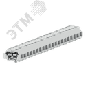Клемма TB 2-2 с бок. подключ. с защелк. ножками, светло-серая