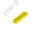 Клемма TB 2-2 с бок. подключ. с крепеж.фланцами 254, желтый