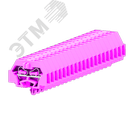 Клемма TB 1-1 с бок. подключ. с защелк. ножками, сечение 1,5 мм. кв., розовая