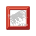 Рамка 1 пост универсальная красная