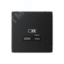 ARTGALLERY USB розетка тип-С 65Вт высокоскор.заряд. QC, PD, механизм, карбон Systeme Electric