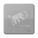 Клавиша с символом  звонок   серая