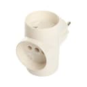 Разветвитель сетевой 3-местный б/з, белый, FERON