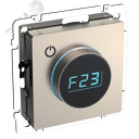 BRITE Термостат электронный с индикацией ТС10-1-БрШ шампань IEK