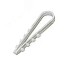 Дюбель-хомут 5-10мм для кругл. кабеля, белый (100шт).