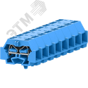 Клемма TB 2-2 с бок. подключ. с защелк. ножками, синяя