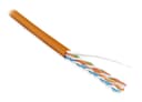 Кабель витая пара 4х2х0,51 Hyperline U/UTP4-C5E-S24-IN-LSZH-OR (305 м) 46858