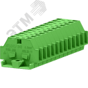 Клемма TB 1-1 с бок. подключ. с фиксирующим фланцем, зеленая SUPU