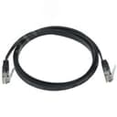 Патч-корд плоский кат.6 UTP 2м чёрный Черный