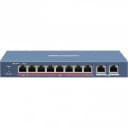 Неуправляемый 8-ми портовый PoE коммутатор DS-3E0310P-E/M HikVision
