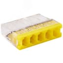Клемма соединительная 5-контактная Elеctrodeel ED 772-205-b6, сечение 0,5-2,5 мм2, 24А/450В (упаковка 6 штук)