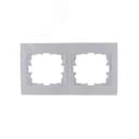 KARINA Рамка 2-ая горизонтальная б/вст жемчужно-белый перламутр (10шт/120шт) Lezard