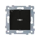 Мария Механизм выключателя двухклавишного скрытой установки со светоиндикацией С510-440 Антрацит 110041 Кунцево