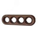 Лизетта Рамка 4 постовая, накладной монтаж, цвет Старое дерево BF1-640-17 Бирони