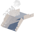 Лоток монтажный угловой 45 вниз ЛУ45Н.300.200.409.2.2