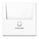 Накладка карточного выключателя (без механизма)  Серия LS990  Материал- ударопрочный термопласт  Цвет- белый JUNG