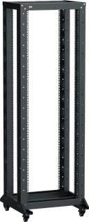 ITK LINEA F Стойка 2-рамная на рол. 42U 600х600мм черная (LF05-42U66-2RM)
