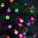 Светодиодная гирлянда Feron CL585 Мультишарики 12м 230V мультиколор c питанием от сети черный шнур 51451