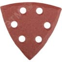 Треугольник шлифовальный на липучке 6 отверстий, Р120