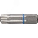 Биты "ЭКСПЕРТ" торсионные кованые, обточенные, хромомолибденовая сталь, тип хвостовика C 1/4", T30, 25мм, 2шт ЗУБР