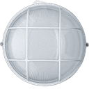 Светильник НПП-100w термостойкий круглый с решеткой IP54 белый