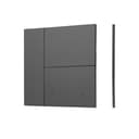 INTELLIGENT ARLIGHT Накладка панели KNX233GSUF Dark Grey Backlight IARL IP20 Металл 2 года 051095