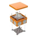 Коробка огнестойкая для о/п двухкомпонентная 60-0300-FR6.0-4 Е15-Е120 RAL2004 100х100х50 (14 шт/кор) Промрукав