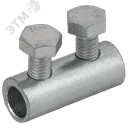 Зажим соединительный прямой пруток-пруток 6-8мм оцинкованная сталь IEK