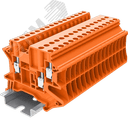 Клемма TU 1-2 винтовая, сечение 2,5 мм. кв., оранжевая