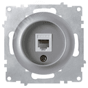 Розетка телефонная 1xRJ11, цвет серый (серия Florence) 2172838 ССТ