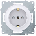 Розетка с заземлением, защитные шторки, винтовые контакты, цвет белый (серия Florence) 2172764 ССТ