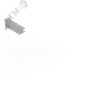 Консоль двойная 40х80 L200 (s=3) П-образная усиленная гор.цинк