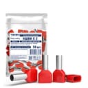 Наконечник штыревой втулочный изолированный двойн. НШВИ(2) 10-14 TOKOV ELECTRIC TKE-NSVI2-10-14-C13/50