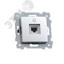 Мария розетка RJ45 скрытой установки РК1-455, белый