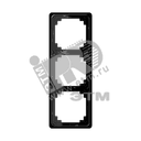 Рамка 3 поста универсальная черная JUNG