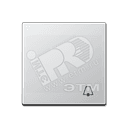 Клавиша с символом  звонок   алюминий