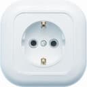 Валентина Розетка 1 пост скрытая с заземлением белый РС16-635