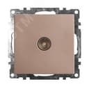 Розетка телевизионная 1-местная (механизм), 75 Ом, 5-862МГц, Катрин, шампань