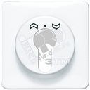 Крышка для выключателя с замком белая