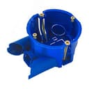 Подрозетник для полых стен 68х45, IP 30 с кабель-каналом, синий С3Е3 КК Евро GUSI Electric